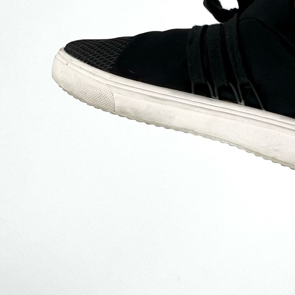 Steve Madden Lancer Pull On Sneaker with Laces Black Size 6.5 - Picture 7 of 16